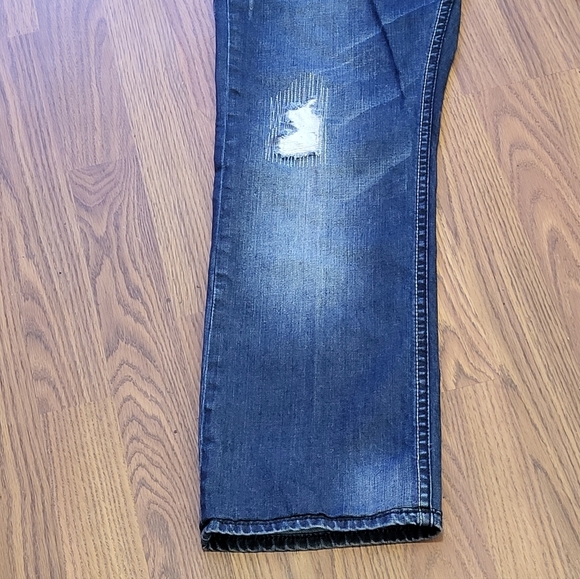 Buffalo Evan Basic Slim Fit Men's Distressed Ripped Denim Jeans W33 L28 B81 - Picture 2 of 11